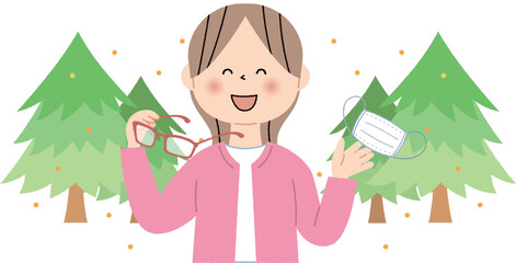 花粉症を克服した女性