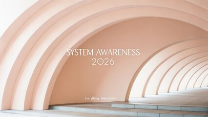 Modern Architectural Arches with Soft Pink Hue and Clean Lines in a Minimalist Design for Contemporary Spaces