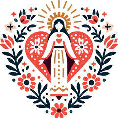 Abstract floral vector background illustration with elegant feminine silhouette and decorative flowers for wedding and fashion design