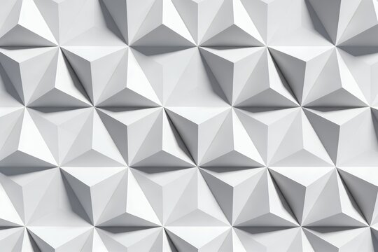 geometric. Seamless 3D low poly white and grey triangle pattern. architectural renders, minimal backgrounds, designed for website headers and modern tech textures.