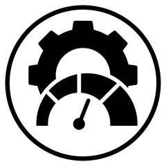 gear glyph icon