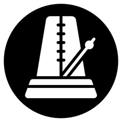 metronome glyph icon