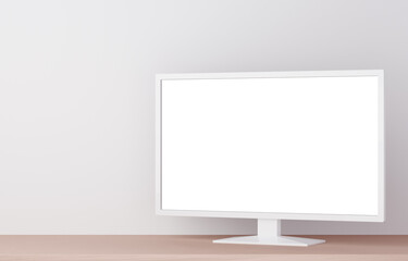 Fototapeta premium 3D素材_テレビ_白背景