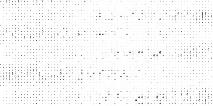 Abstract digital background with ones and zeros. Vector graphic pattern with binary code
