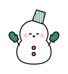 Simple Snowman Illustration
