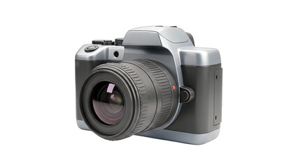 Professional Digital Camera Isolated on White Background