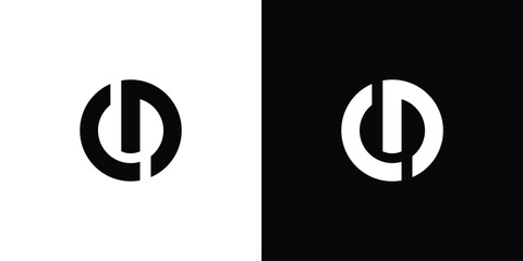 Modern and strong CD letter logo design