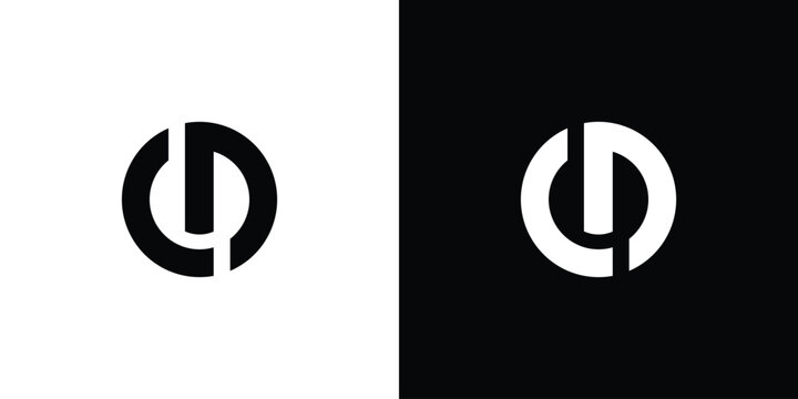 Modern and strong CD letter logo design