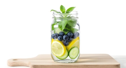 Fototapeta premium Fresh and Clean Product Shot for Infused Water / Healthy Lifestyle