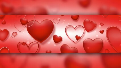 Vibrant red heart pattern for Valentine's Day or love themed projects