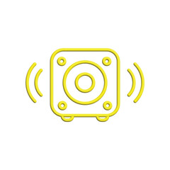 Multimedia speaker icon design template