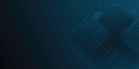 Abstract Blue Geometric Background With Overlapping Squares For Tech And Corporate Use eps10