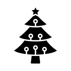 Fototapeta premium Christmas tree Icon