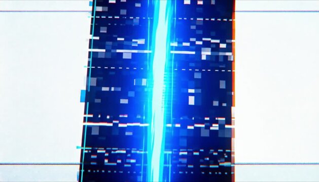 corrupted glitch pattern with static discharge transition perfect for static electricity day