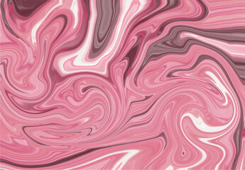 Fototapeta premium Mesmerizing Abstract Fluid Art Marbling Pattern in Shades of Pink, White, and Deep Crimson, Creating a Dynamic and Swirling Liquid Ink Background Texture with a Contemporary Aesthetic