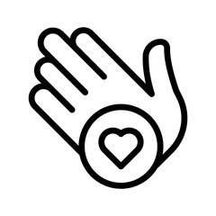 Supportive Helping Hand icon set for charity, assistance, care services, and UI design