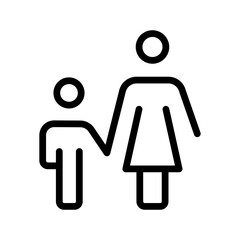 Holistic Family Care icon set for healthcare, protection, parenting services, and UI design