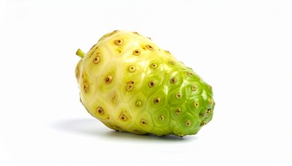 Noni fruit is ideal for promoting healthy lifestyle, natural remedies, organic products, nutrition, exotic fruits, and tropical flavors.