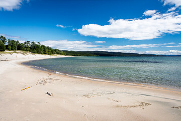 Lake Superior Sandy Beach in Katherine Cove, Lake Superior Provincial Park, Ontario, Canada
