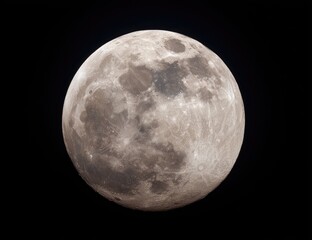 Full moon, detailed surface texture (1)