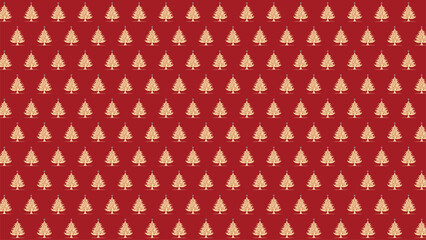 Seamless pine forest pattern with festive fir trees and winter ornaments for a holiday and christmas celebration vector illustration