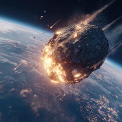 Asteroid impact on Earth (2)