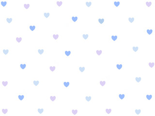 パステルカラーのハート柄背景　かわいいドット風パターン素材