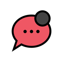 Online Chat Connection Icon design