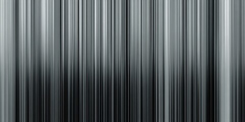 Obraz premium Abstract Background of Vertical Silver and Black Metallic Lines with Shimmering Effect, Reflective Strips with Gradient Fade, Vertical Metallic Stripes