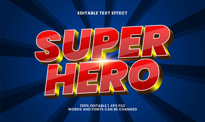 super hero editable text effect for comic and action typography © EkaRangga