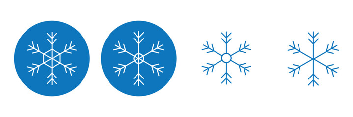 Set of Snowflakes Christmas design vector. Snowflakes icons. White Snowflake. Snowflakes template. Snow winter. Snowflakes icons. Snowflake vector icon. EPS 10.