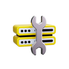 maintenance 3d render icons