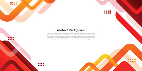 Dynamic Abstract Background with Orange Red Shapes