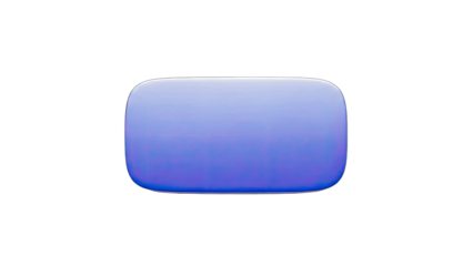 Abstract Blue Button on White Background