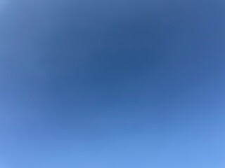 Clear blue sky gradient background with copy space