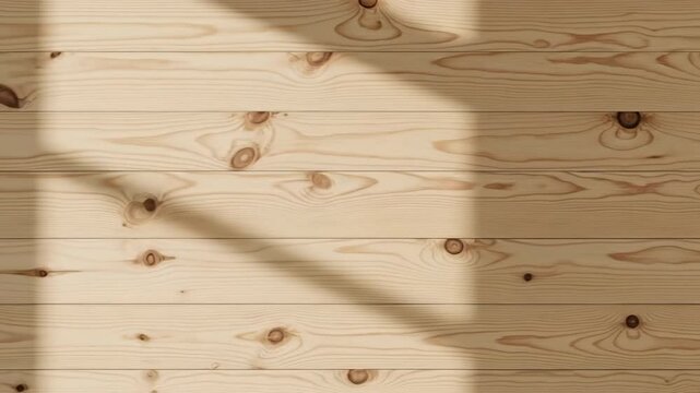 Natural pine wood grain texture with shadow patterns for interior design and background use