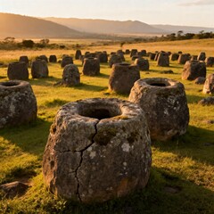 Thousands of megalithic stone jars of unknown purpose