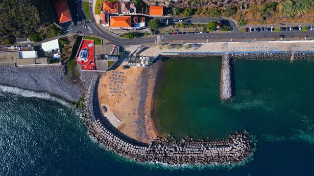 Calheta Waterfront Infrastructure, Coastal Transport Routes, Birdseye