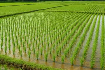 A rice paddy