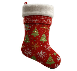 Festive Santa Stocking. Generative Ai