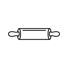 Simple line drawing of a rolling pin