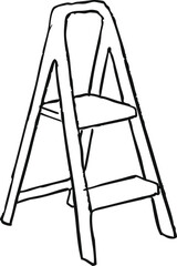 Folding step ladder