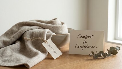 Soft textile layers emphasizing comfort and confidence for fat women