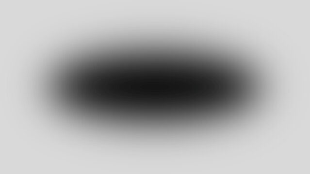 Simple black oval shape on gray background