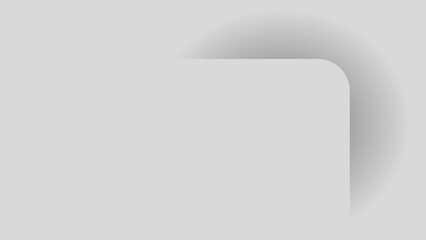Modern gray background with smooth curved shadow