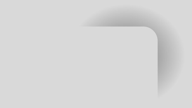Modern gray background with smooth curved shadow