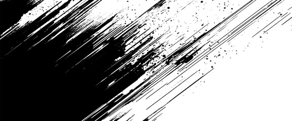 Vector modern rough style speed lines grunge scratch brush background