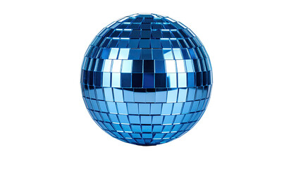 Shimmering sphere of reflective tiles, isolated against dark background