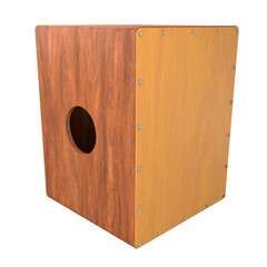 Cajon 3D Illustration