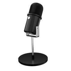 Microphone Studio 3D Illustration